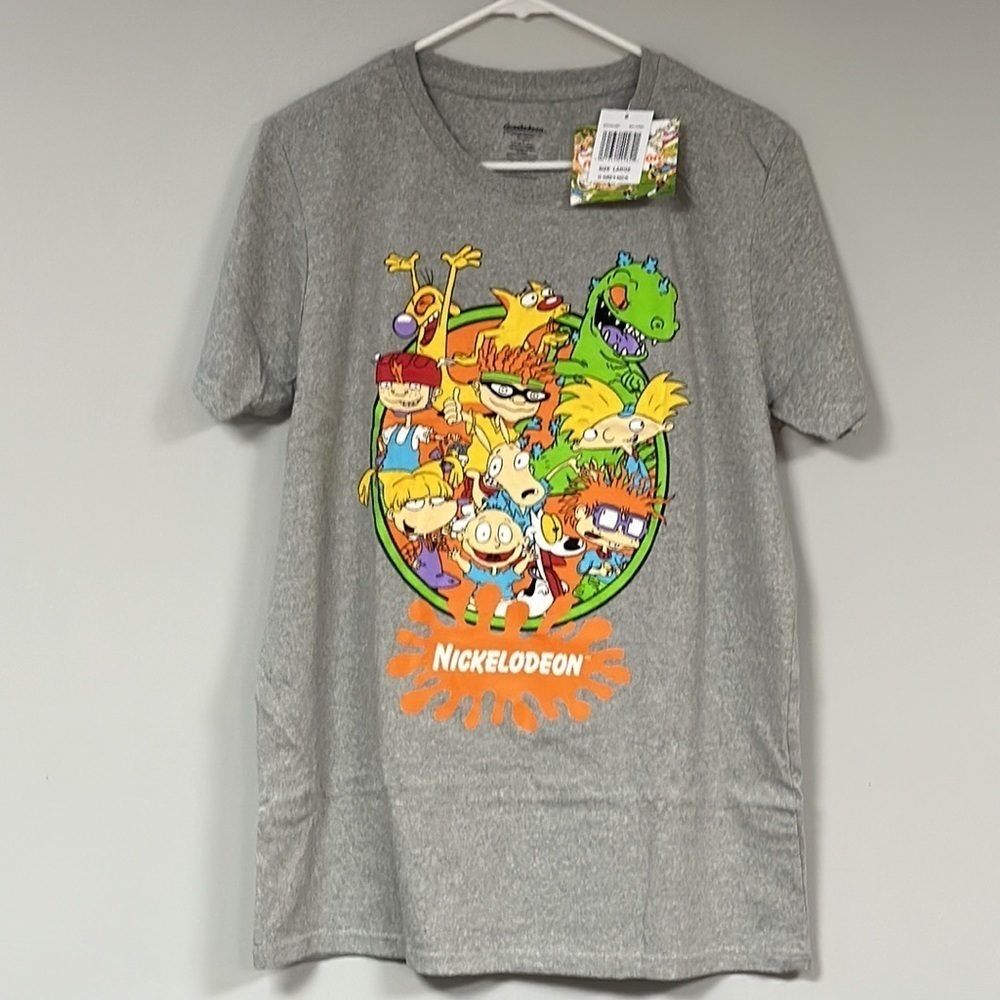 Super Cute NWT Nickelodeon  Rugrats t-shirt!!, Gray, cotton blend, size L & M